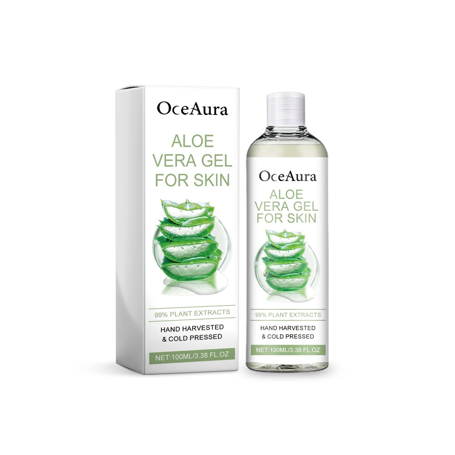 Organic Aloe Gel for hydrating, soothing, and anti-aging skincare.