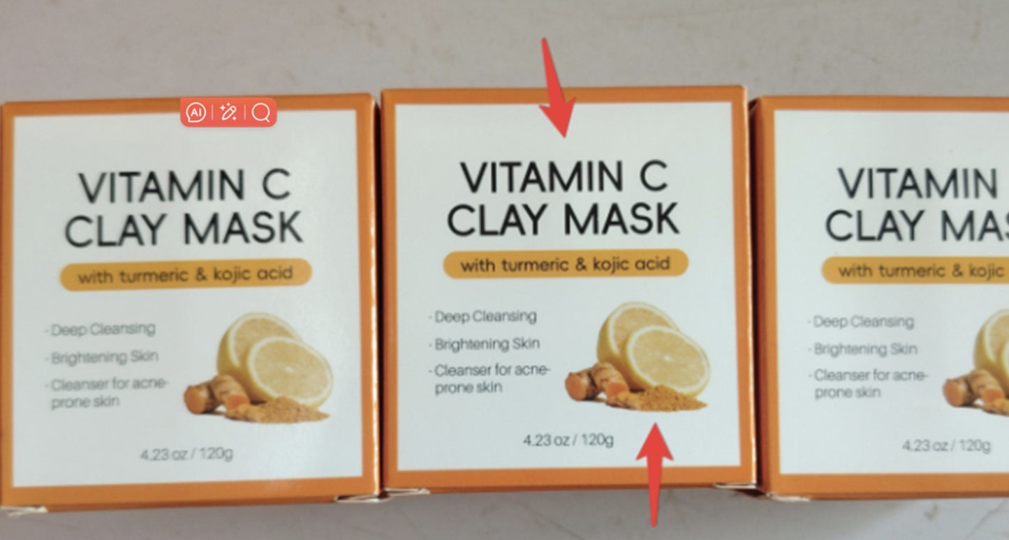 Blackhead Removing Turmeric Clay Mask Cleansing Pores Exfoliating