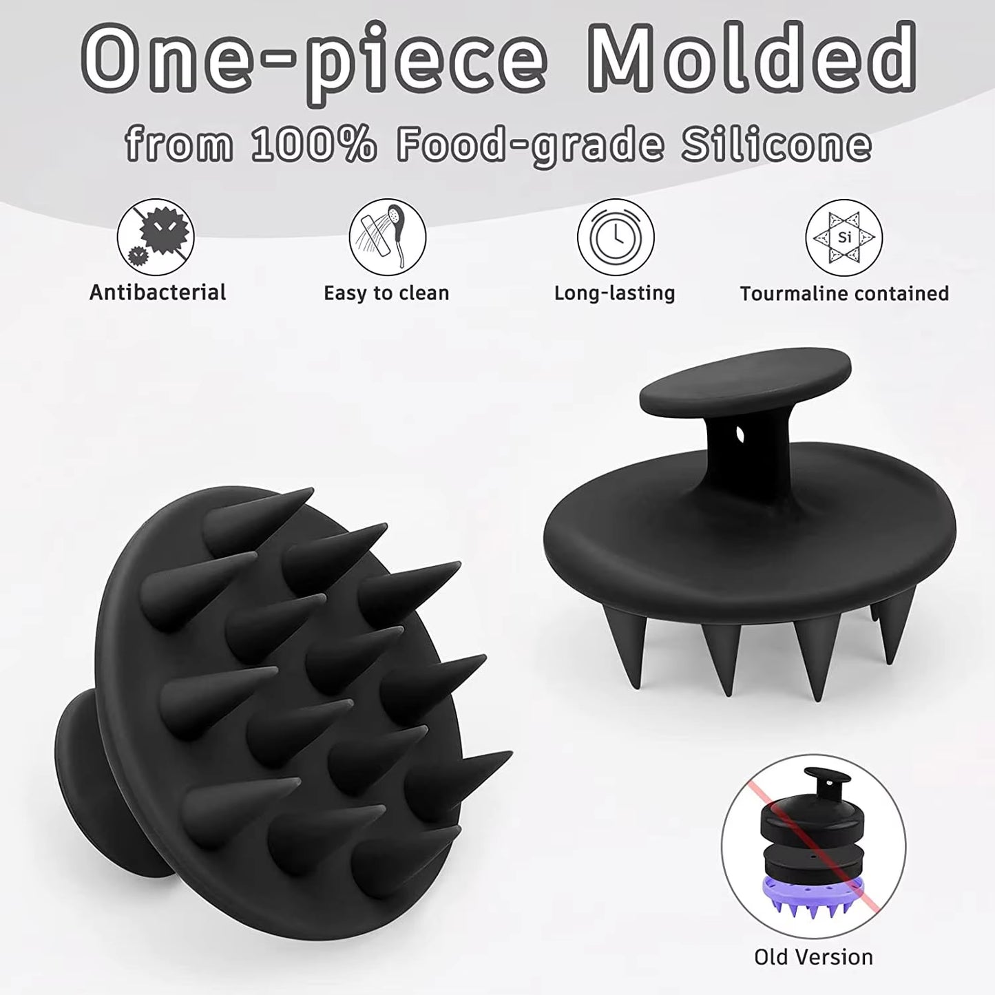 Silicone Shampoo Brush – Hair & Scalp Massager for Deep Cleansing, Detangling & Healthy Hair