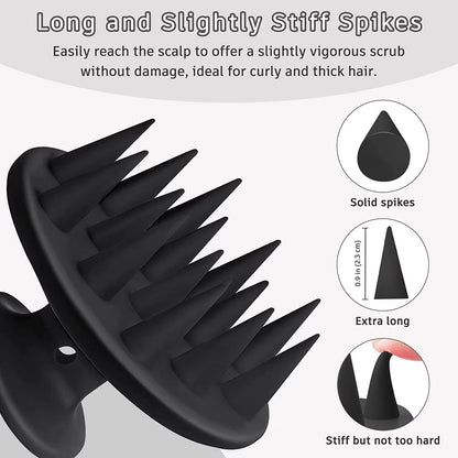 Silicone Shampoo Brush – Hair & Scalp Massager for Deep Cleansing, Detangling & Healthy Hair