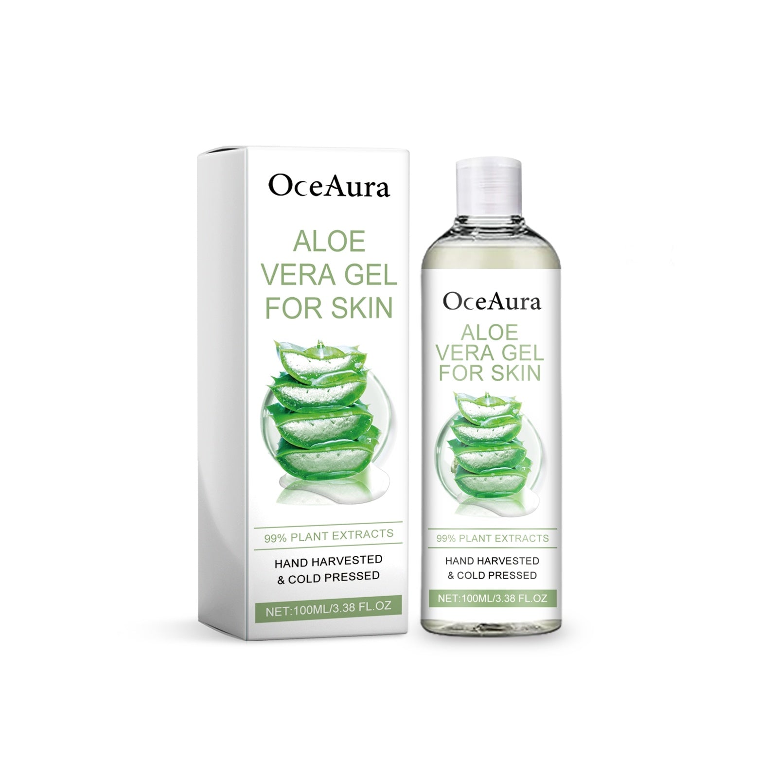 Organic Aloe Gel for hydrating, soothing, and anti-aging skincare.