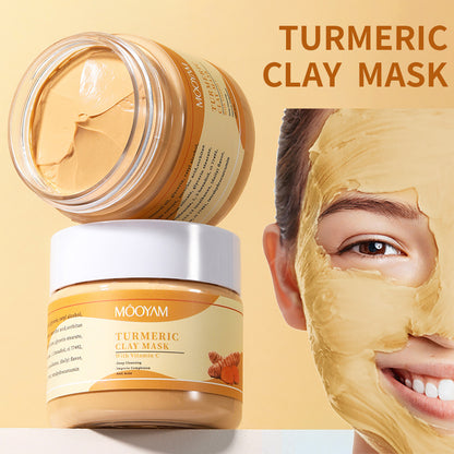Blackhead Removing Turmeric Clay Mask Cleansing Pores Exfoliating