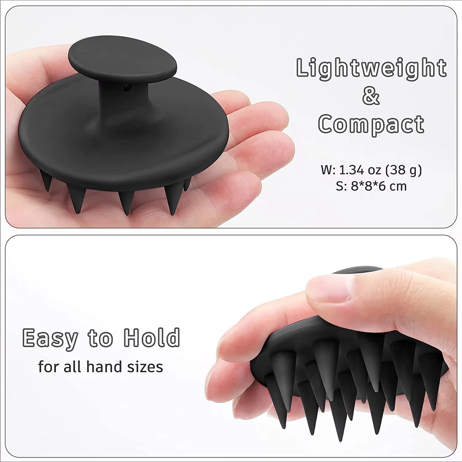 Silicone Shampoo Brush – Hair & Scalp Massager for Deep Cleansing, Detangling & Healthy Hair