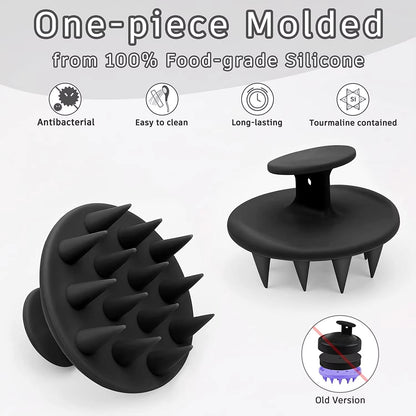 Silicone Shampoo Brush – Hair & Scalp Massager for Deep Cleansing, Detangling & Healthy Hair