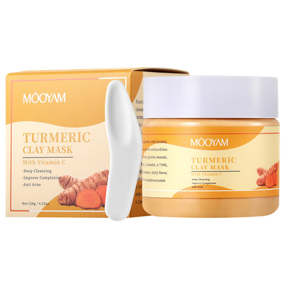 Blackhead Removing Turmeric Clay Mask Cleansing Pores Exfoliating